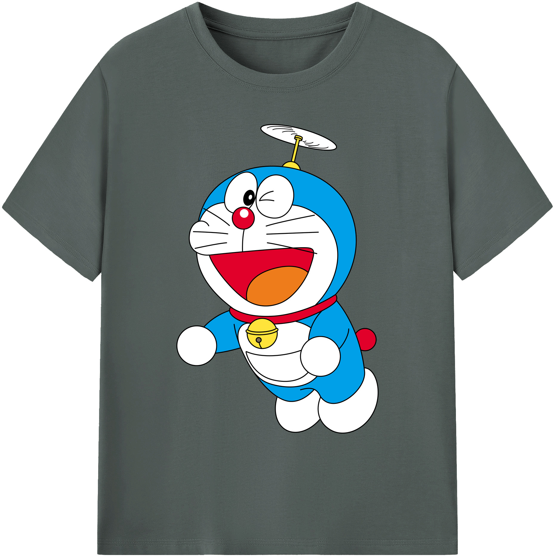 （画像用） ドラえもん Doraemon 綿100％ メンズ半袖Tシャツ｜肌触りやわらか＆通気性